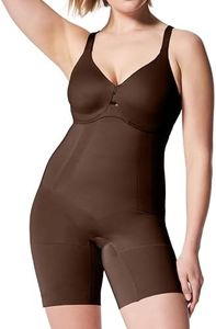 SPANX SPANXsculpt OnCore High-Waisted Mid-Thigh Short - Powerful Sculpting Shapwear for Women - Level 4 Compression - Core Control - Chestnut Brown - Large - Standard