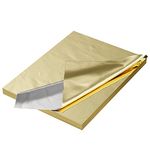 Metallic Gold Foil Sheets for Gift Wrapping 100 Sheets I 15 in X 20 in I Gold Foil Sheets for Crafts I Plastic Wrap for Presents I Gift Bag Filler I Gift Basket Wrap I Gold Foil Wrap - Crown Display