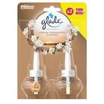 Glade Plug in Air Freshener Refill, Electric Scented Oil Room Air Freshener, Sandalwood & Jasmine, Pack of 6 Duos (12 x 20ml)