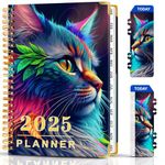 2025 Weekly Planner from January 2025 - December 2025, 6.3" X 8.5" Monthly Planner for Women Men, Daily Planner with Monthly Tabs, Agenda Planner for School/Work, Calendar Planner 2025