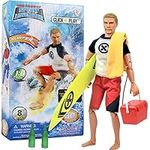 Click N' Play Sports & Adventure Surfer 12" Action Figure Play Set with Accessories - Click N Play Military Collection