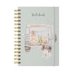 Wrendale Designs by Hannah Dale - Paws for a Picnic Illustrated Spiral Bound Lined Notebook - A5