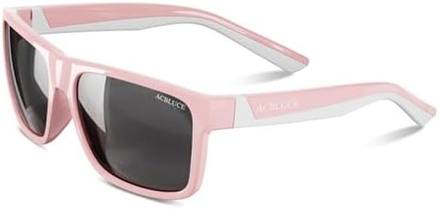 ACBLUCE Girls Sunglasses for Kids Polarized Child Teen Youth Sports Sofeball Beach Running Cycling Pink Glasses for Age 6-12