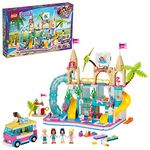 LEGO Friends Summer Fun Water Park 41430 Set Featuring LEGO Friends Stephanie, Emma, Olivia and Mason Buildable Mini-Doll Figures, Perfect Set for Creative Play, New 2020 (1,001 Pieces)