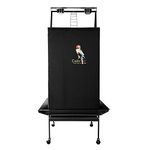 Colorday Good Night Bird Cage Cover for Large Bird Cage with Play Top (Patent Pending),Black 68"