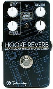 Keeley Hooke Spring Reverb Tremolo and Fugue Pedal, Black (KHooke)