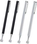 SyiXute 4 Pcs Telescopic Pick Up Tools Rod,2 LB Extendable Magnetic Handheld Stick Pen,Extending to 65cm,Stainless Steel Portable Magnetic Retrieval Pen with Clip for Pickup Screws Nuts