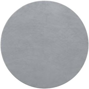 Carvapet Washable Round Area Rug 150cm/5ft Soft Fluffy Circle Carpet Rug Non Slip Circular Grey Round Rugs for Living Room Bedroom Hallway