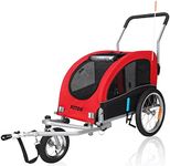 FITTOO Dog Bike Trailer, 2-in-1 Fol