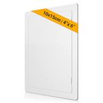 Proxinova Paintable Access Panel 150x100 mm, High-Grade ABS Plastic Panels for Inspection Hatch, Fuse Box Cover Cabinet, Wall and Ceiling, Conceals Wires, Meters, Pipes, Fits Flush to Surfaces