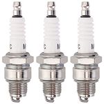 SOAJEE 3Pcs Spark Plug E6TC BP6HS BP7HS for 50cc-70cc 90cc 98cc 110cc 150 4-stroke Engines Beru 14-6B 14-6BU 14-7B 14-7BU 175/14A 200/14A Z10 Z48 Brisk N14Y N15Y N15YC Daihatsu 999-3409-6911-00