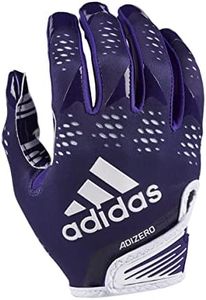 adidas Adizero 12 Football Receiver Gloves, Purple/White, Medium