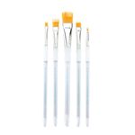 Royal and Langnickel Aqualon Wisp Flat Brush Set (Pack of 5)