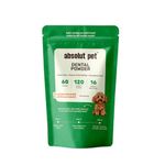 Absolut Pet Dog Supplement for Oral Care, Dental Powder for Dogs that Reduces Plaque & Tartar | Freshens Breath & Supports Gum Health (60 Servings)