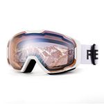 FEISEDY Ski Goggles OTG Anti-Fog Snow Goggles 100% UV Protection for Adult Youth B2961