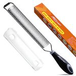 Lemon Zester, Hand-held Stainless Steel Cheese Grater for Kitchen - Fine Shredder