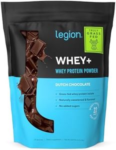 Legion Whey+ Chocolate Whey Isolate Protein Powder from Grass Fed Cows, 5lb. Low Carb, Low Calorie, Non-GMO, Lactose Free, Gluten Free, Sugar Free. Great For Weight Loss & Bodybuilding.