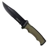 Alphasteel Fixed Blade Knife "Recon" Survival of the Fittest - 9 Inch Fixed Blade Alpha Gear for Hunting, Survival, Utility, Camping, Tactical, and Outdoor | Alphasteel V2.1 (Army Green)