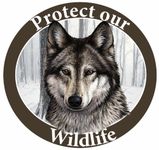 E&S Pets Car Magnet, Wolf