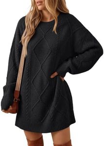 Trendy Queen Womens Sweater Dress Fall Cable Knit Casual Winter Outfits