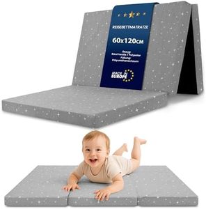 Klappmatratze Faltbare Reisebett Baby Matratze 60x120 cm - Faltmatratze für Kinder Gästematratze klappbar Babymatratze Bodenmatratze Schlafmatratze und Reisematratze 60 x 120 cm Galaxie