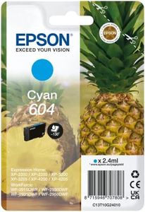 Inchiostro originale Epson - Cartuccia Ciano 604, dimensioni, Estándar