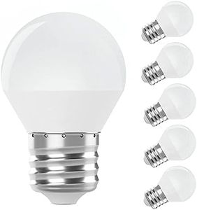 Lampadina LED E27 G45 6W,Luce Calda risparmio energetico (Equivalenti a 40W), 550lm Non Dimmeriabile Nessun Sfarfallio Pacco da 6