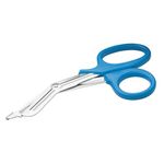 ADC 320 Medicut EMT Shears, Medical Grade, Stainless Steel, Traditional 7.25" Length, Blue