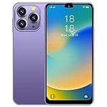 JtQtJ i14Pro Max (2023 New) Smartphones, Android 9.0 Mobile Phones with 6.3" HD Display, Dual SIM, Dual Cameras, 16GB ROM(Expandable to 128GB),Wifi,GPS,Bluetooth,Face ID (i14Pro Max(6.3")-Purple)