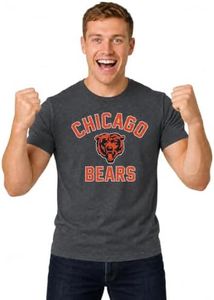 Team Fan Apparel NFL Adult Gameday T-Shirt - Cotton Blend - Tagless - Semi-Fitted - Unleash Your Team Spirit During Game Day (Chicago Bears - Heathered Charcoal, XXX-Large)