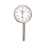 Starrett Universal Dial Test Indicator Set with Back Plunger for Full Use - White Face, 0-50-0 Reading, .200" Range, 0.001" Graduation, 1/4" Shank Diameter for Mounting - 196A5Z