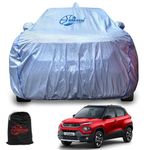 GARREGE Car Cover For Car(Tata Punch All Models Back Antina,Punch Adventure Rhythm),Silver