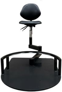 KARRYPRIME Rotary Barber, Black, 360° Rotary Seat, 280° Chassis Rotation, Multi-Angle Adjustment, Full Process for Salon