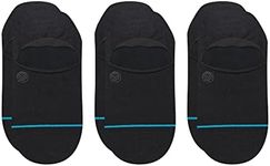 Stance Icon No Show Socks (X-Large, Black) [3 Pack]