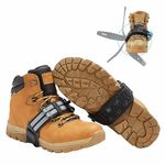 ICETRAX MIDFLIP Mid-Sole Ice Cleats for Boots with Easy Outdoor to Indoor Switching Flip Strap, Adjustable Tungsten Ice Grippers for Boots and Shoes