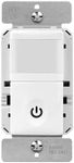 ENERLITES PIR Motion Occupancy Vacancy Motion Sensor Light Switch, 500W, 5A, Motion Sensor Night Light, Single-Pole, Smart LED Backlight, Neutral Not Required, Ground Required, HMOS-J-W, White