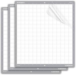 Cutting Mats for Silhouette Cameo 4 Plus and Cameo 5 Plus,14x15 Inch 3 Pack Gray Strong Tack Adhesive Sticky Durable Long-lasting Replacement Cut Mat for Cameo Plus Machine