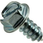 Hard-to-Find Fastener 014973265397 Slotted Hex Washer Sheet Metal Screws, 8 x 3/8, Piece-100, zinc