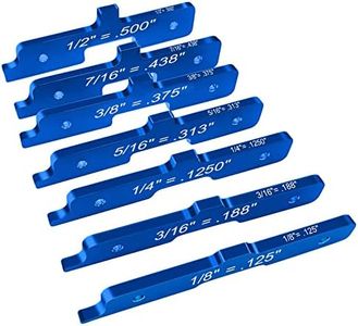 Router Table Setup Bars, Kingson Aluminum Alloy Woodworking Tools Compatible for Kreg (Set of 7)