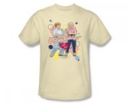 I Love Lucy - Its Friendship Adult T-Shirt In Cream, XX-Large, Cream