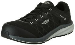 KEEN Utility Men’s CSA Vista Energy Low Sneakers Composite Toe Work Shoes Construction Shoes, Vapor/Black, 8 D (Medium) US