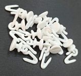 FAPBADRI Plastic Runner/Slider for C Channel/Curtain Track with Plastic Hooks - 1000 Pieces