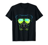 Boxer In Sunglasses Dog Gift Boxer Mom Boxer Dad Gift T-Shirt