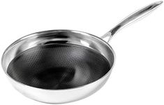 Frieling Black Cube Quick Release Stainless/Nonstick Chef's Pan, 9.5" Stainless