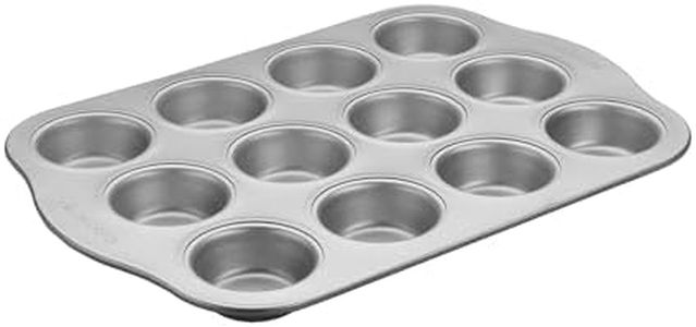 Cuisinart CMHB-12MPC Easy Grip 12-Cup Carbon Steel Non-Stick Muffin Pan