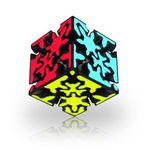 Willking Qiyi Crazy Gear Speed Cube 3x3 QYTOYS 3x3x3 Gear Magic Cube Twisty 3D Puzzle Cube with 360-degree Rotating Three-Dimensional Gear Structure Brain Teaser High Difficulty