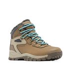 Columbia Women's Newton Ridge Plus Omni Heat Shoes, Wet Sand, Sea Wave, 7