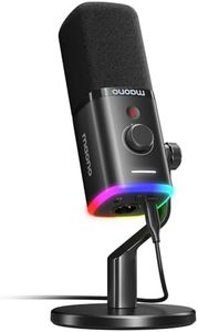 MAONO XLR-USB Micro Streaming, Dynamic Podcast Microphone with Software, Microphone for PC Gaming, PS4-PS5, Voice Dubbing, Recording Content Creation (PD100X Black)