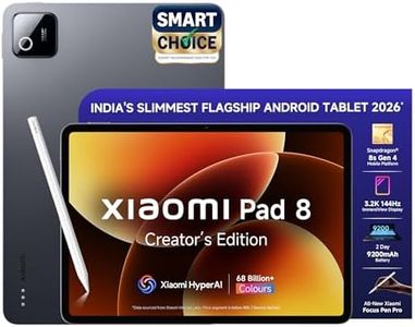 XIAOMI Pad 8 Creator's Edition with Focus Pen Pro [Smartchoice] Flagship Snapdragon 8s Gen 4 |11.2" 3.2K | 12GB, 256GB | Ultra Slim Metal Design | 9200mAh Battery HyperAI | Wi-Fi 7 | Graphite Grey