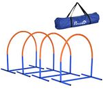 PawHut Dog Agility Training Equipment Pet Agility Training Set with Carry Bag